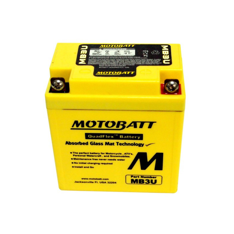 Motobaterie MOTOBATT MB3U 3.8 Ah