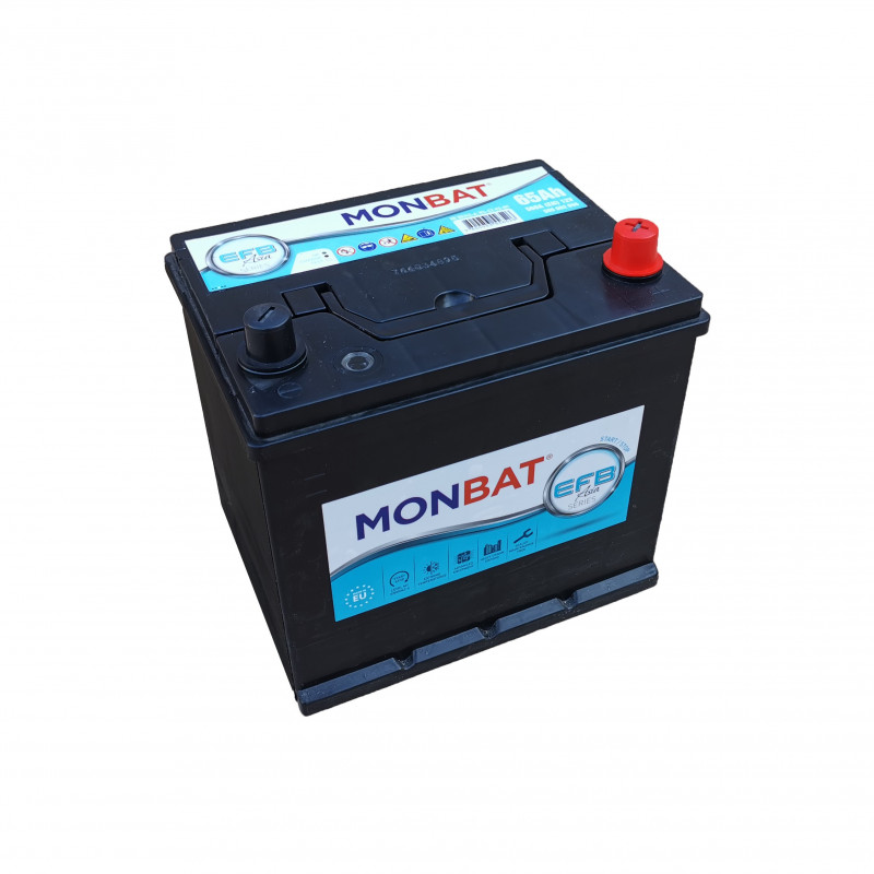 Autobaterie Monbat EFB ASIE 65 Ah Pravá